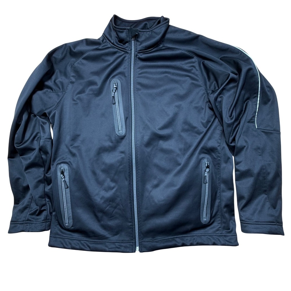 Zero Restriction Tour Series Soft Shell Jacket Mens Large Black Golf‎
